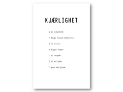  Kjærlighet | 10x15 cm ikke relevant - Papirkort.no