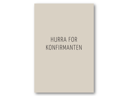 Hurra for konfirmanten | 10x15 cm ikke relevant - Papirkort.no