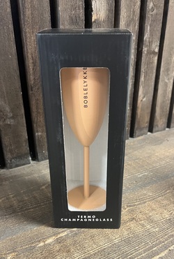 Champagneglass Boblelykke, Fersken Fersken - Pictureit.no 