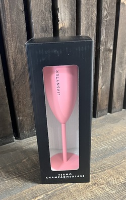 Champagneglass Livsnyter, Lys Rosa Lys Rosa  - Pictureit.no 